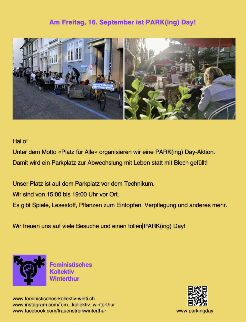 PARK(ing) Day Winterthur Technikumstrasse