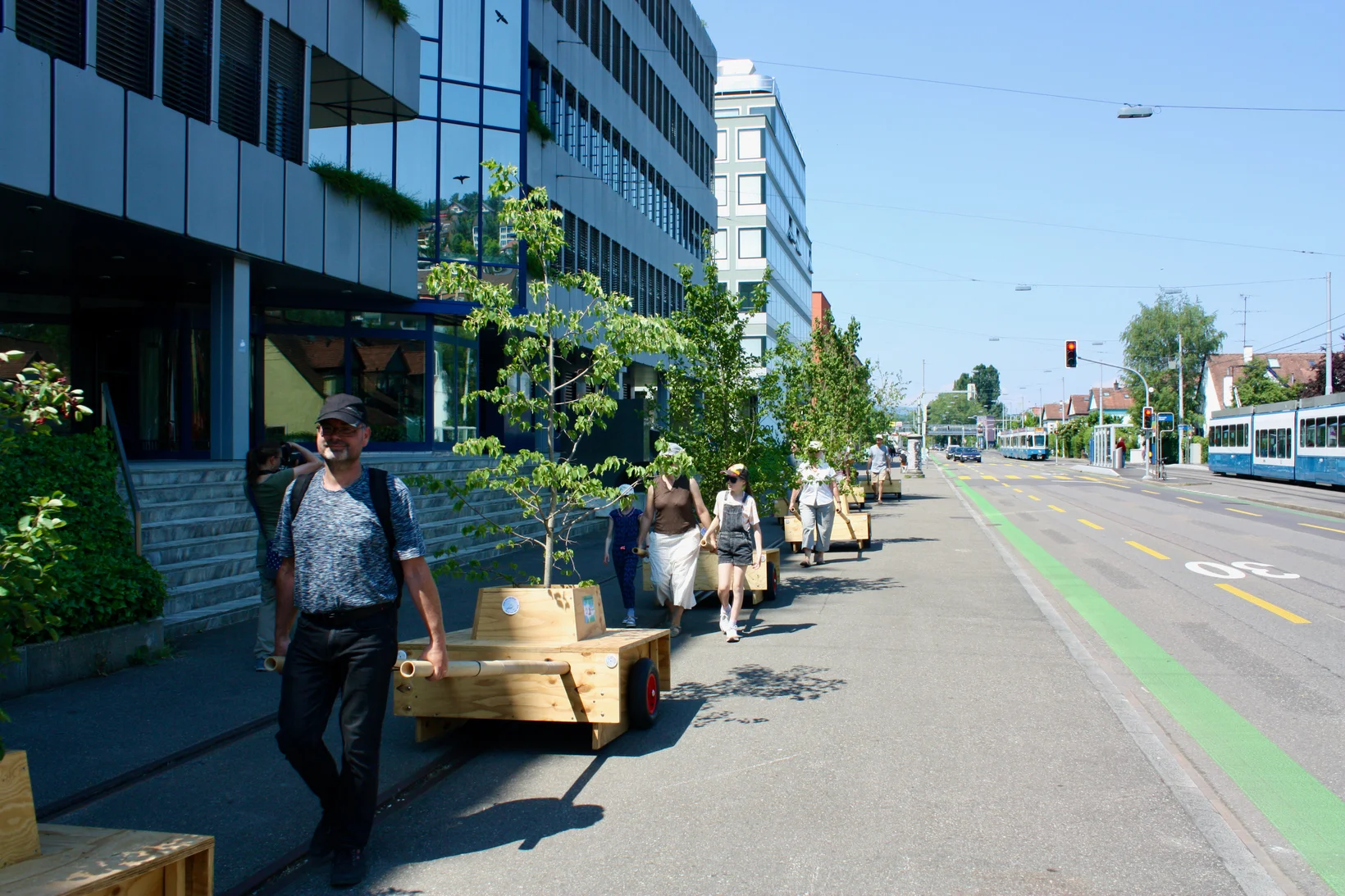 Wanderbaumparade Hardturmstrasse