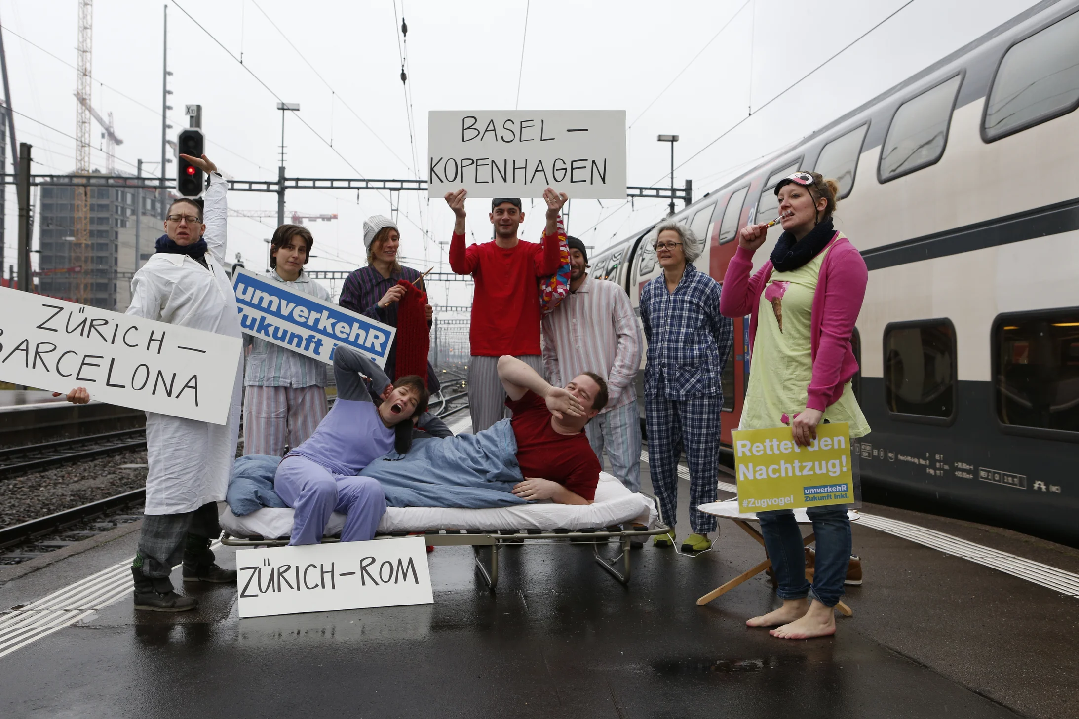 Foto einer Aktion der Regionalgruppe Zürich