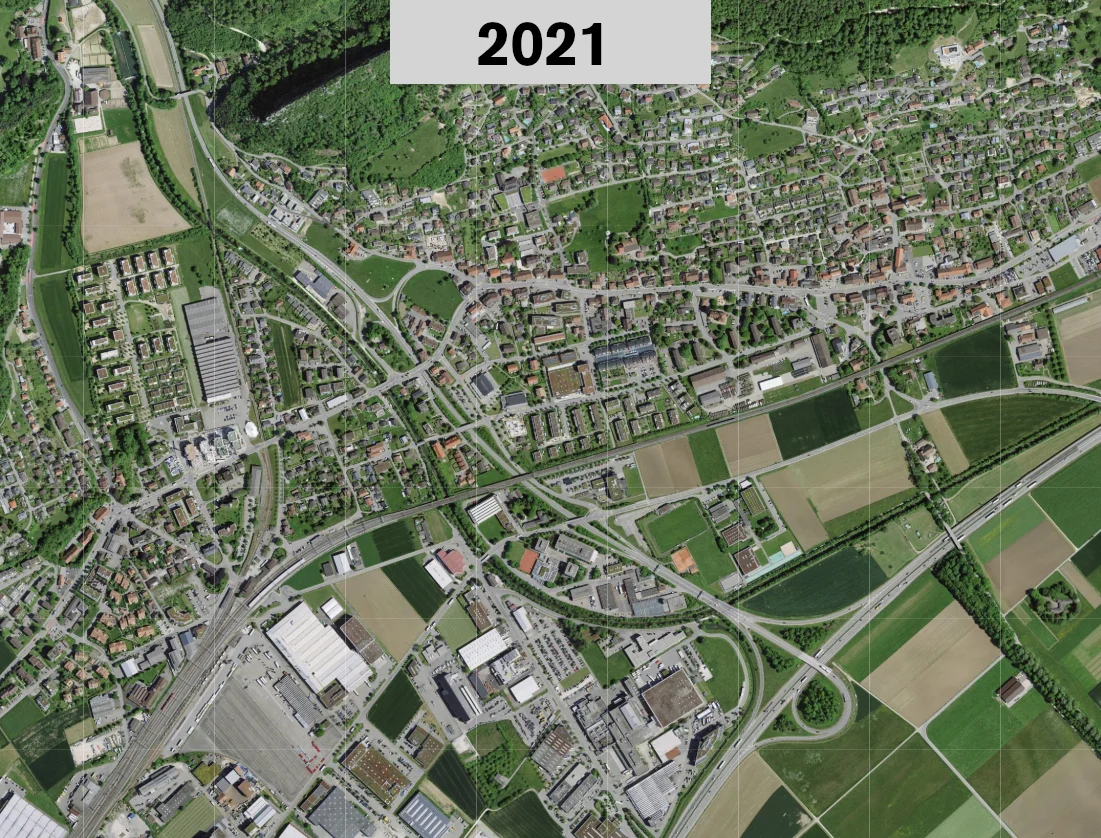 Oftringen 2021 © swisstopo